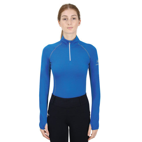 Front view of Hy Sport Active Base Layer in Jewel Blue