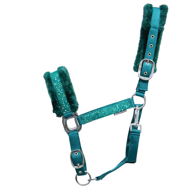 Hy Equestrian Dazzle Head Collar in Alpine Green