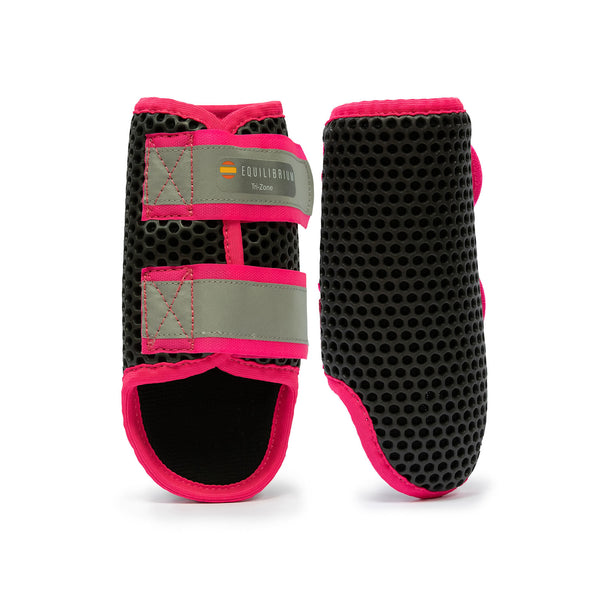 Equilibrium Tri-Zone Brushing Boots in Black and Pink