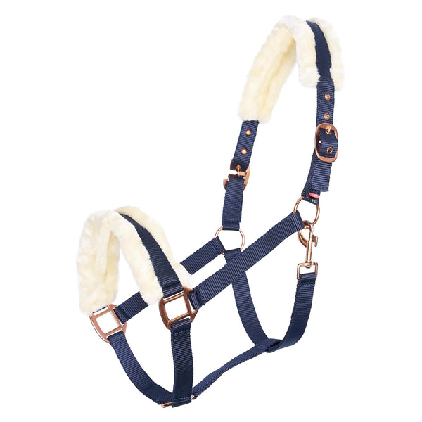 Imperial Riding Headcollar IRH Classic Fur in Navy