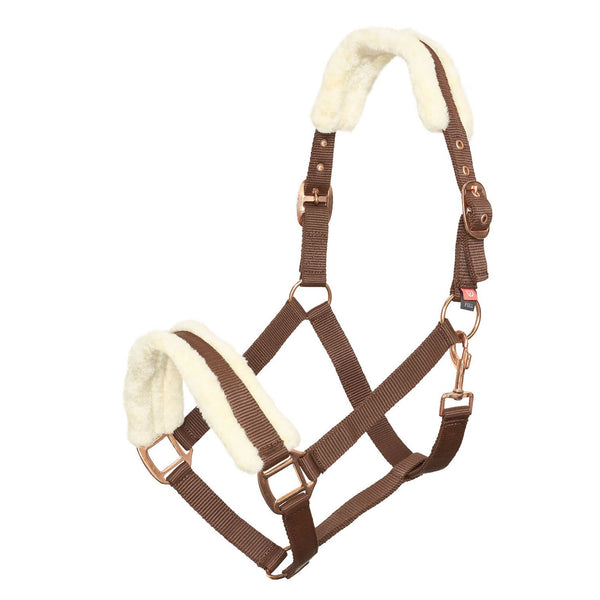 Imperial Riding Headcollar IRH Classic Fur in Walnut