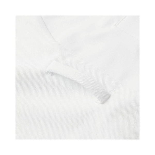 Close up of tie loop on Cameo Classic Show Shirt in White