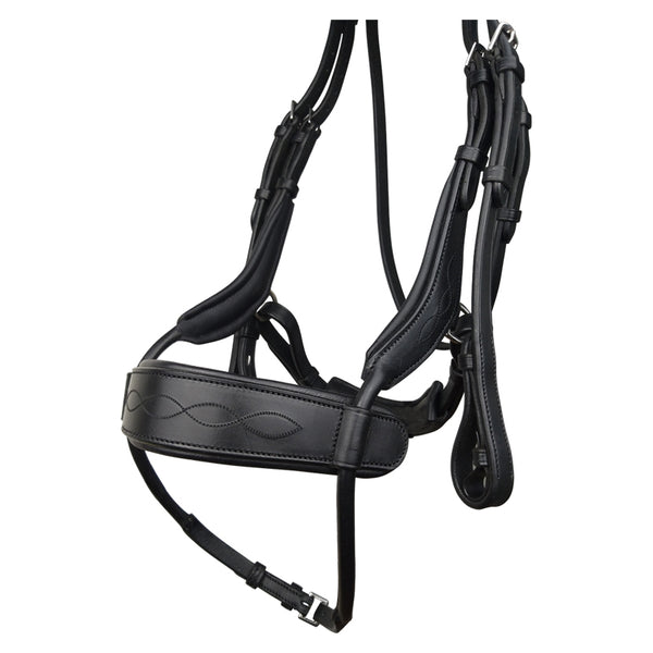 Close up of noseband on EcoRider Freedom Jump Bridle