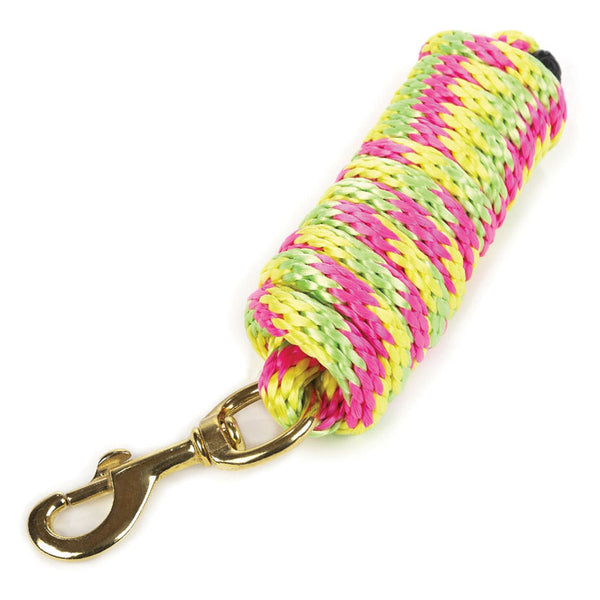 Hy Equestrian Pro Lead Rope in Yellow/Pink/Lime