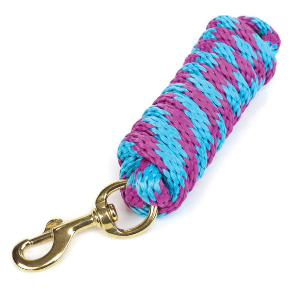 Hy Equestrian Pro Lead Rope in Raspberry and Turquoise