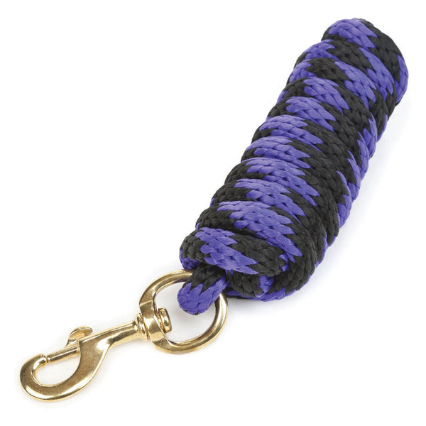 Hy Equestrian Pro Lead Rope in Black and Purple