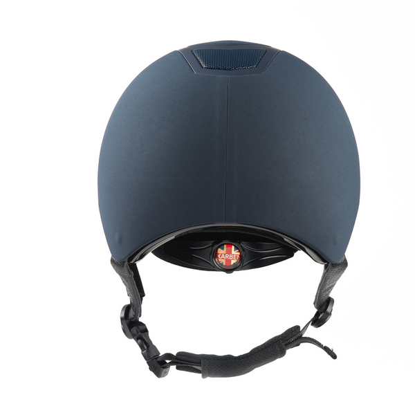 Rear view of Karben Elena Riding Hat in Navy