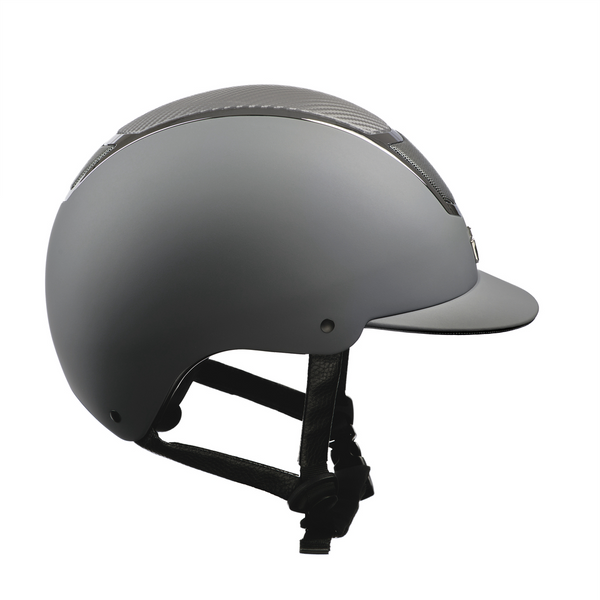 Side view of Karben Sienna Riding Hat in Grey