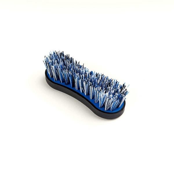 Ezi-Groom Grip Hoof Brush in Bright Blue showing Bristles