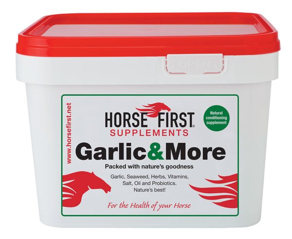 Horse First - Garlic & More 4kg tub 