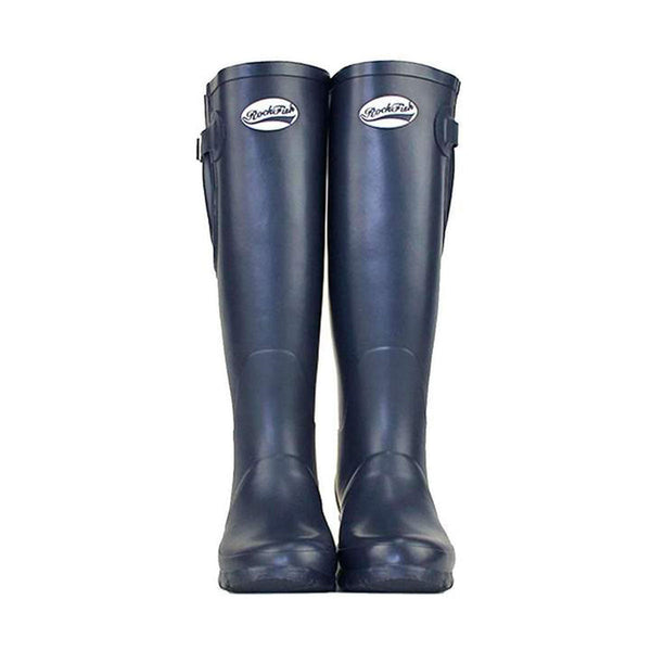 Front view fo Rockfish Women's Tall Adjustable Matt Wellington Our Navy