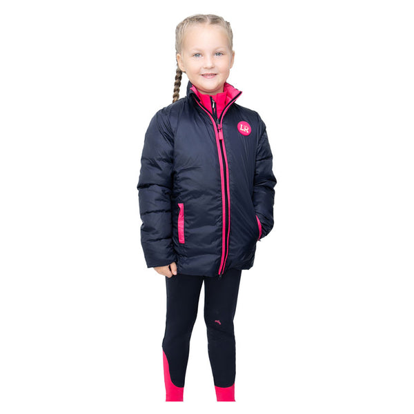 Child wearing Analise Reversible Padded Gilet by Little Rider