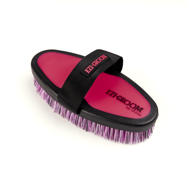 EZI-GROOM Grip Body Brush - Large in Bright Pink