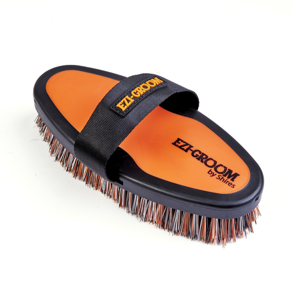 EZI-GROOM Grip Body Brush - Large in Orange